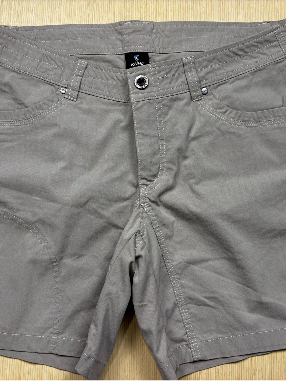KUHL Splash 5.5 Hiking Shorts Gray Performance Cargo Stretch Utility Pockets 10